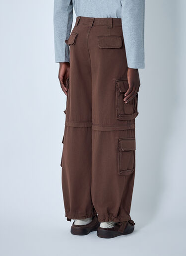 ERL Zip-Off Cargo Pants Brown erl0162002