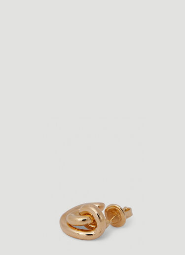 Bottega Veneta Twisted Knot Stud Earrings Gold bov0250076