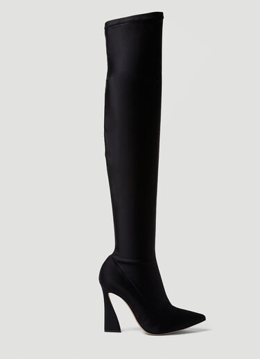 Gianvito Rossi Aura Lycra Heeled Boots Black gia0249022