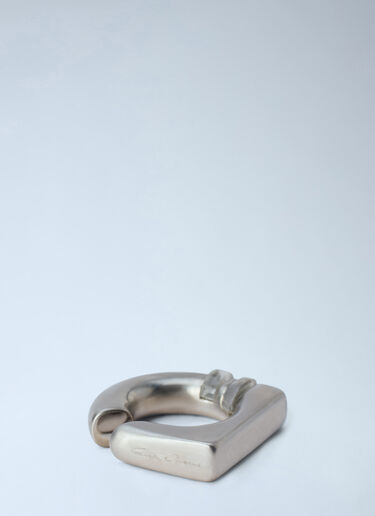 LN-CC® - Rick Owens: Crystal Prong Ear Cuff - Silver Rick Owens Crystal Prong Ear Cuff Silver ric0265043