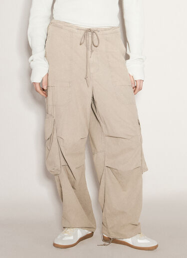 Beige Multipocket Cargo Pants