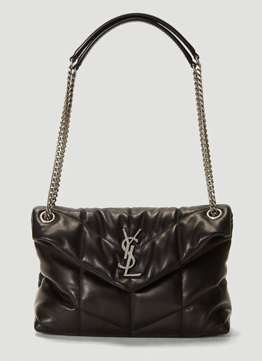 Saint Laurent LouLou Puffer Medium Shoulder Bag Black sla0242021