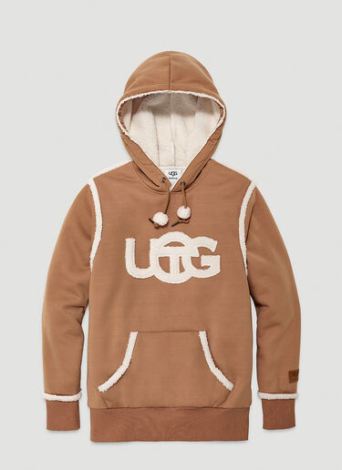 Ugg x Telfar Logo Hooded Sweatshirt Brown ugt0344008
