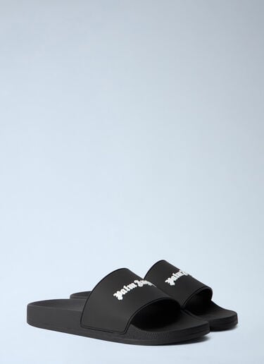 Palm Angels Classic Logo Sliders Black pma0164266