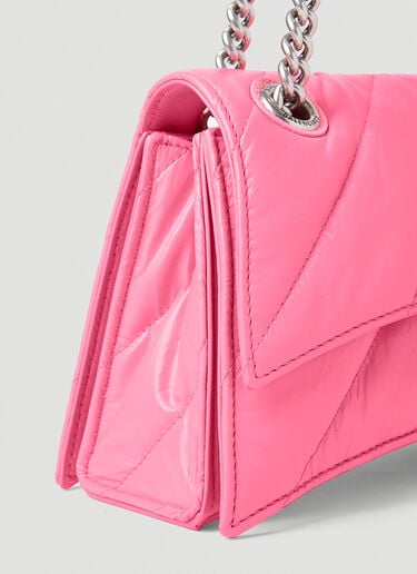 Balenciaga クラッシュチェーン スモール ショルダーバッグ ピンク bal0252015