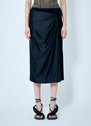 Jean Paul Gaultier O-Silv Midi Skirt Black jpg0260008
