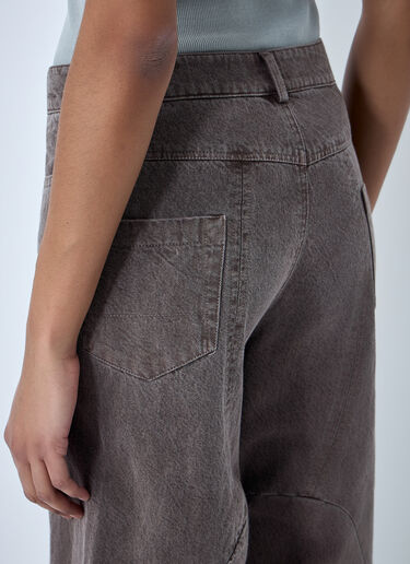 LUEDER Engineered Flare Pants Brown ldr0364003