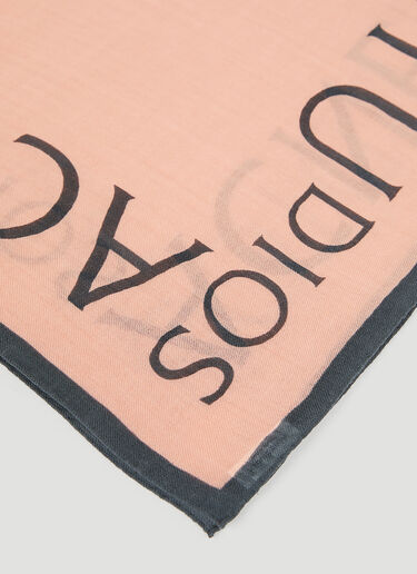 Acne Studios 로고 울 스퀘어 스카프 핑크 acn0152053