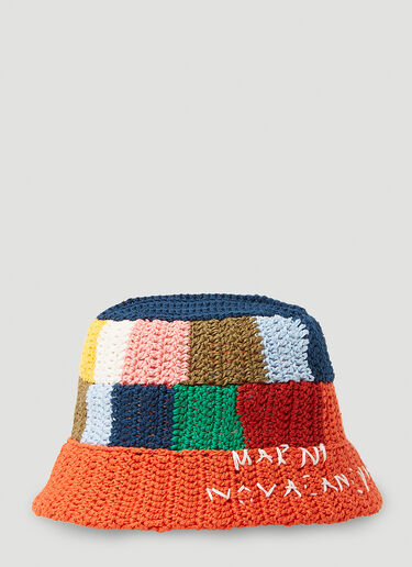 Marni x No Vacancy Patchwork Crochet Bucket Multicolour mvy0153012