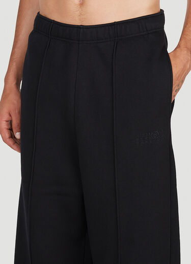 MM6 Maison Margiela ワイドレッグトラックパンツ ブラック mmm0153008