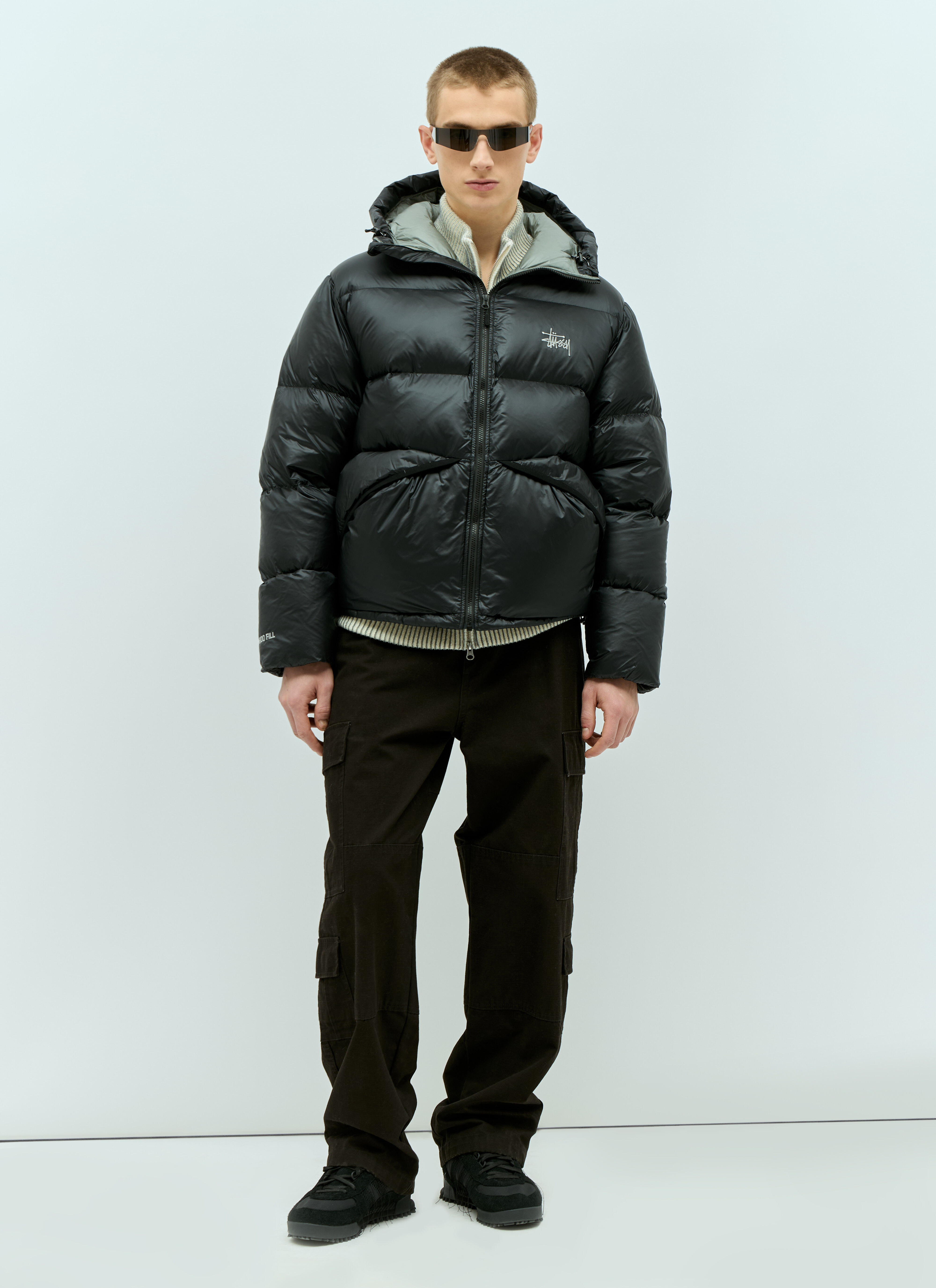 Stüssy Men's' Micro Ripstop Down Parka in Black | LN-CC®