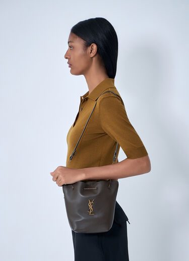 Saint Laurent Logo Hardware Bucket Bag Green sla0262043