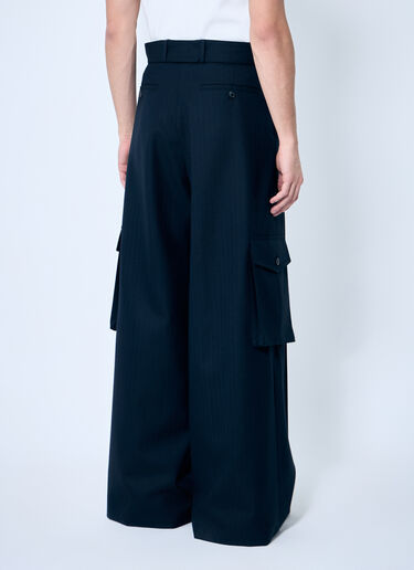 Dries Van Noten Pier Pinstripe Pants Navy dvn0158008