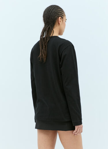 Comme Des Garçons PLAY Logo Patch Long-Sleeve T-Shirt Black cpl0355013