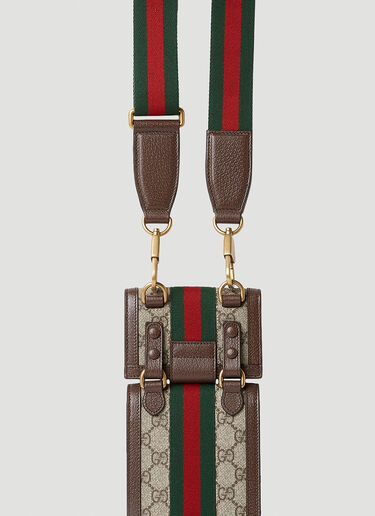 Ophidia Double Pouch Crossbody Bag Gucci Ophidia Double Pouch Crossbody Bag Brown guc0152128