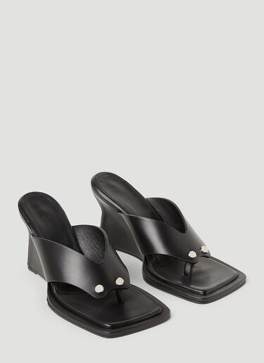 Paris Georgia Dune Wedges Black pag0253006
