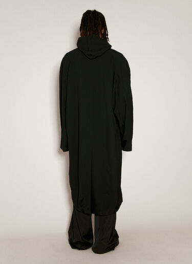 Balenciaga Raglan Hooded Coat Black bal0156001