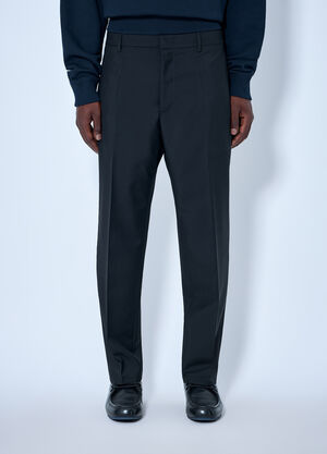 Jil Sander テーパードクロップドレッグトラウザーズ ブラック jil0165002