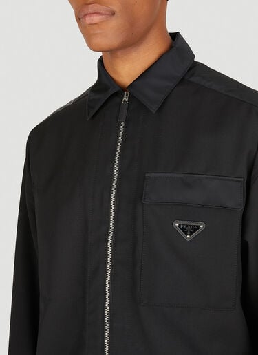 Prada Gabardine Jacket Black pra0149120