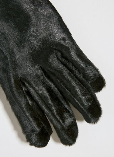 Ribcuff Hair Gloves Rick Owens Ribcuff Hair Gloves Black ric0154012