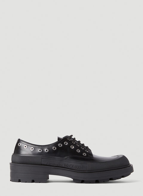 Maison Margiela 아일릿 더비 슈즈 블랙 mla0153026