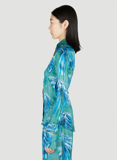 Bow Print Shirt Acne Studios Bow Print Shirt Green acn0252028