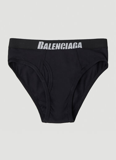 Balenciaga ロゴウエストバンドスリップブリーフ ブラック bal0147111