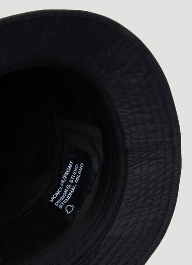 7 Moncler Fragment Logo Bucket Hat Black mfr0354003