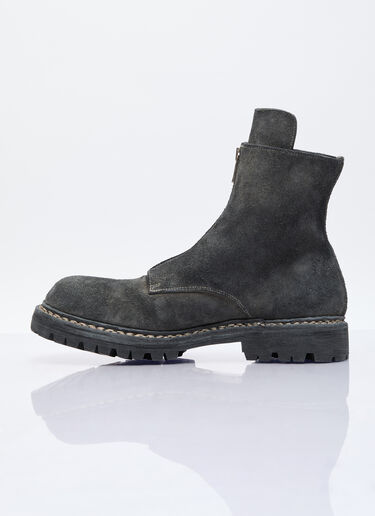 UNDERCOVER x Nonnative Zip-Up Suede Boots Black unn0155008