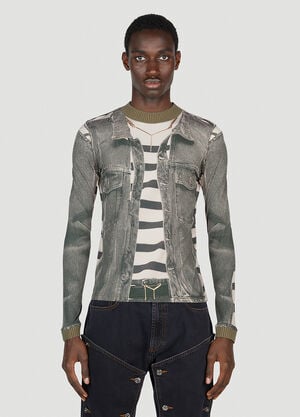 Y/Project Trompe L'Oeil Jacket Top Light Blue ypr0153015