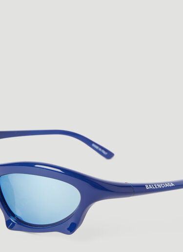 Balenciaga バット レクタングルサングラス ブルー bcs0355001