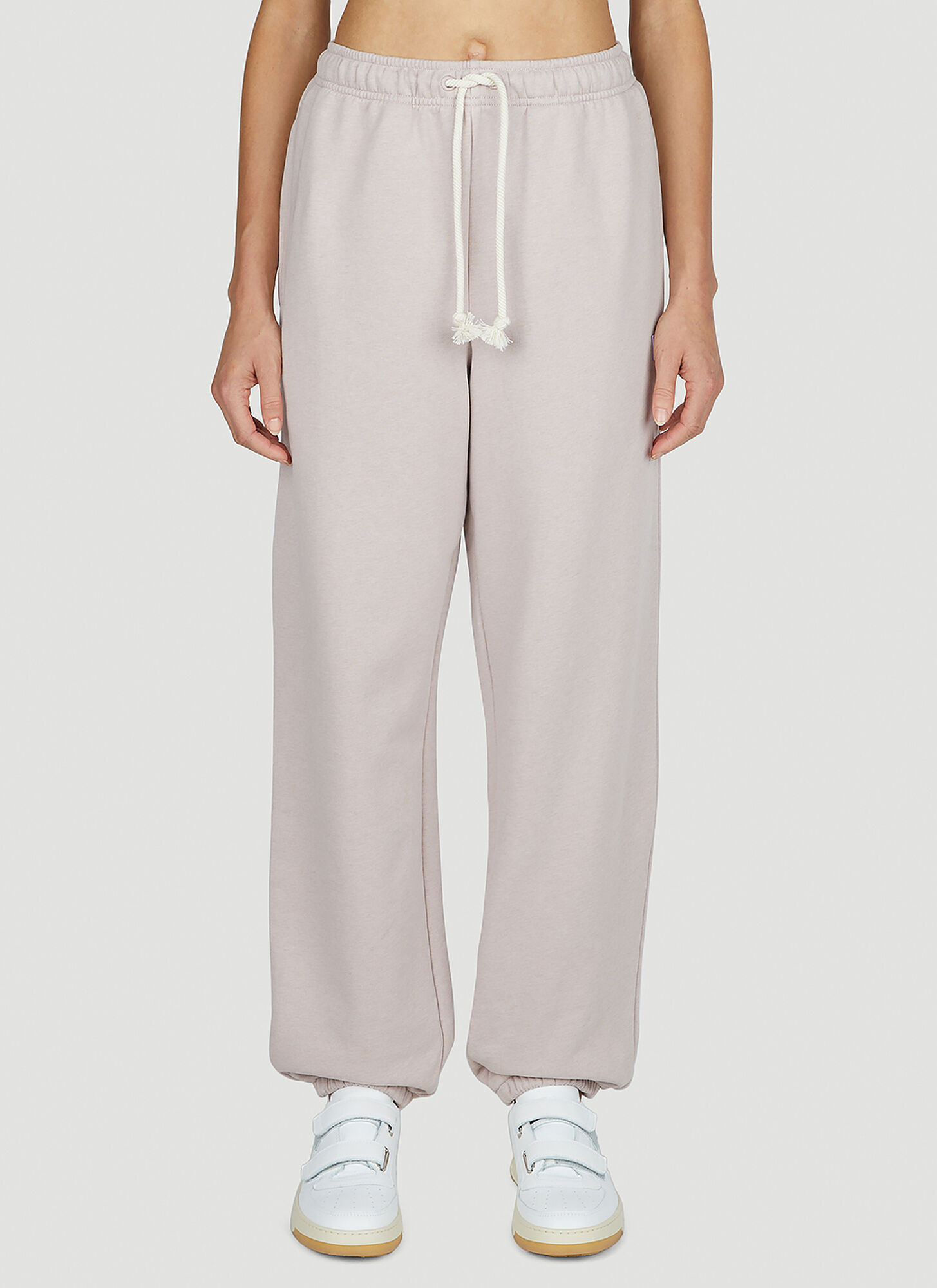 Shop Acne Studios Face Patch Track Pants In Lilac