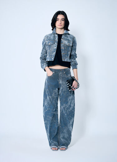 Alexander Wang Slim Trucker Jacket Grey awg0259026
