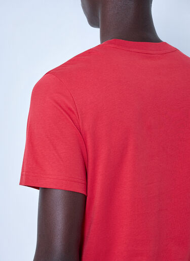 LN-CC® - Moncler: Short Sleeve T-Shirt - Red Moncler Short Sleeve T-Shirt Red mon0166013