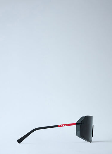 Shield Sunglasses Prada Linea Rossa Shield Sunglasses Black lpl0362002