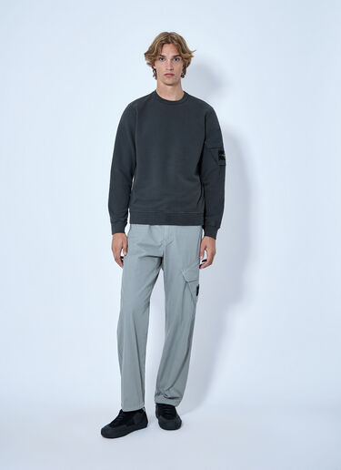 Stone Island 슬리브 포켓이 있는 크루넥 스웨트셔츠 회색 sto0165042