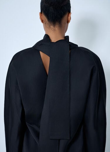 TOTEME High-Neck Long Sleeve Top Black tot0264025