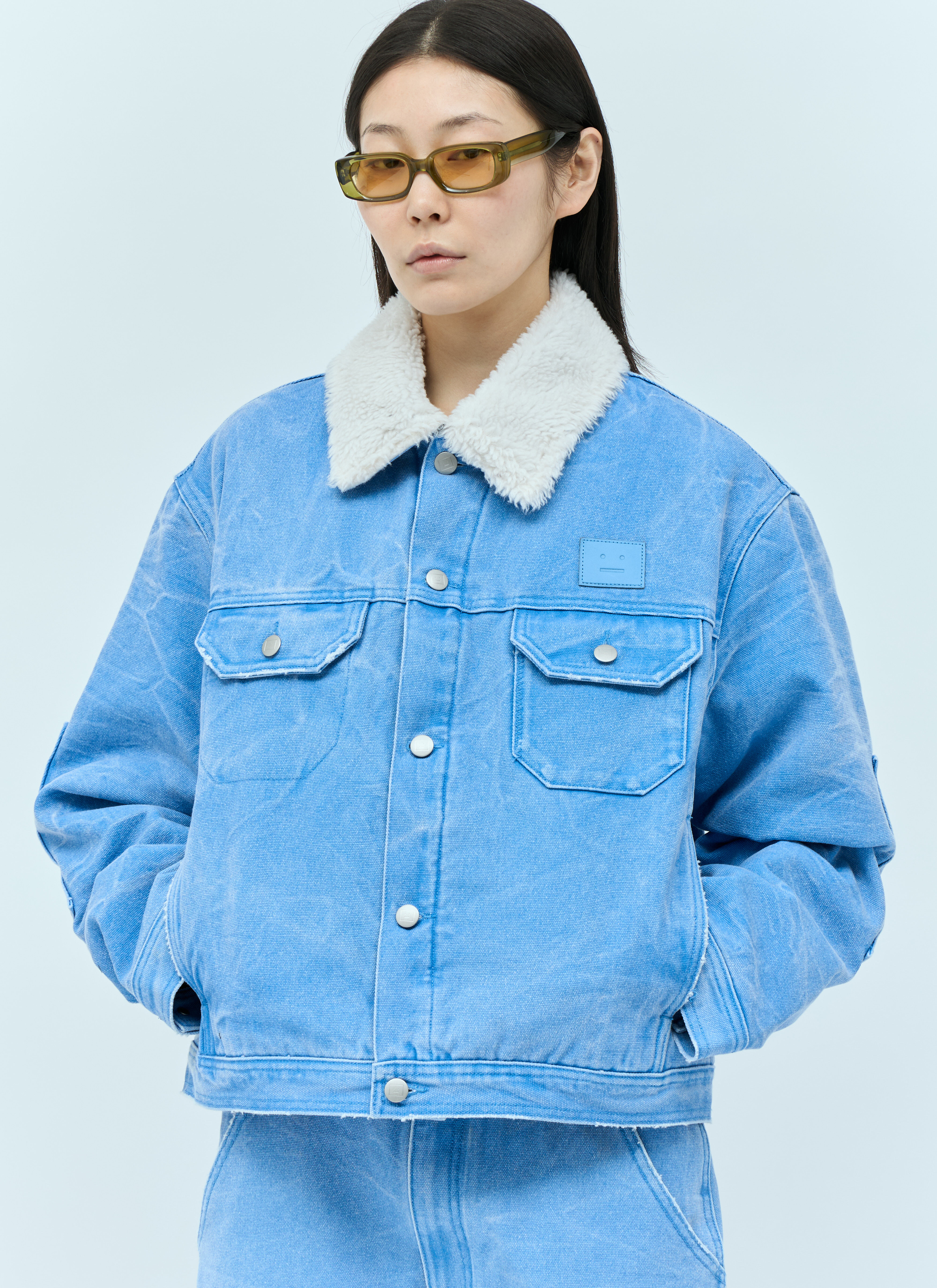 Acne Studios 패딩 마감 데님 재킷 블랙 acn0355002