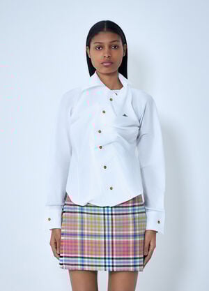 Vivienne Westwood Asymmetrical Button-Detail Shirt White vvw0263003