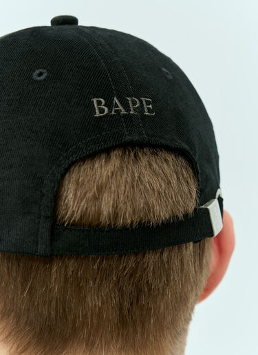 A BATHING APE® One Point Corduroy Baseball Cap Black aba0154017