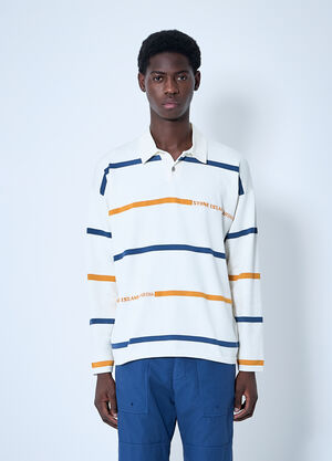Stone Island Striped Polo Shirt Beige sto0160037