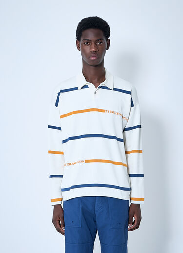 Stone Island Striped Polo Shirt Beige sto0160037