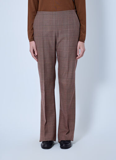 LN-CC® - Max Mara: Tailored Check Trousers - Camel Max Mara Tailored Check Trousers Camel max0266019