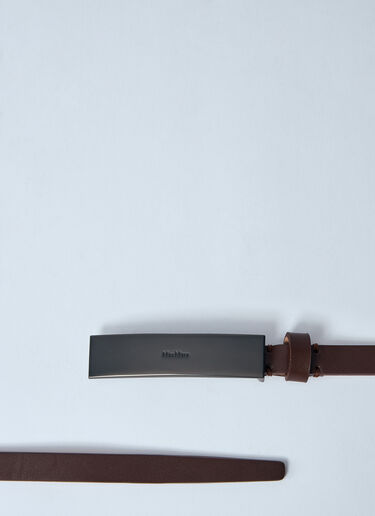 Max Mara 徽标铭牌腰带  棕色 max0260042