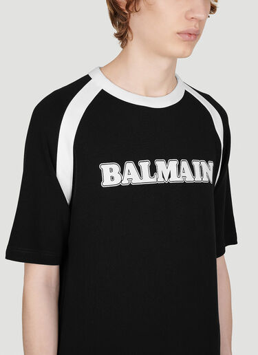Balmain Retro Logo T-Shirt Black bln0153001
