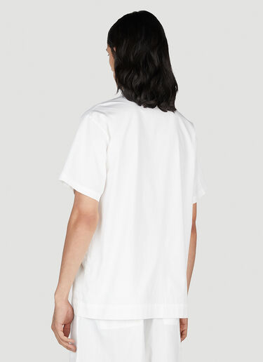 Tekla Classic Short Sleeve Pyjama Shirt White tek0353012