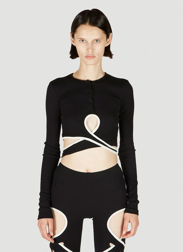 Otto Wrap Loop Top Ottolinger Otto Wrap Loop Top Black ott0251005