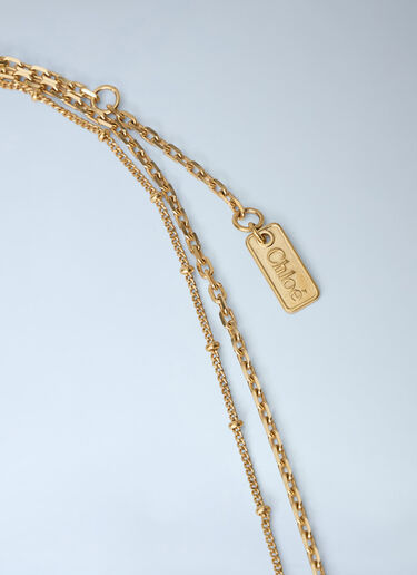 LN-CC® - Chloé: Mirror Pendant Necklace - Gold Chloé Mirror Pendant Necklace Gold chl0265074