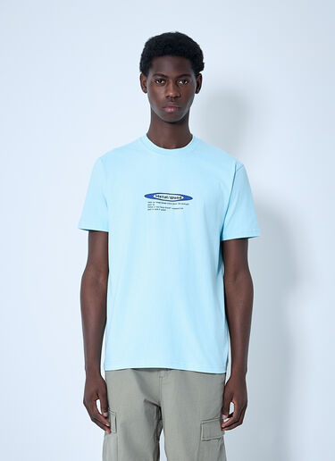 Metalwood Logo Motif T-Shirt Light Blue met0160004