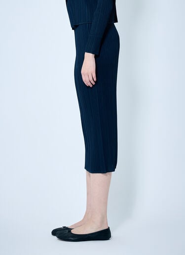 Pleats Please Issey Miyake Pleated Pencil Skirt Blue plp0259017